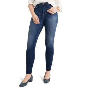 Madewell Women's High Riser Denim Skinny Blue Jeans Medium Wash Size 24